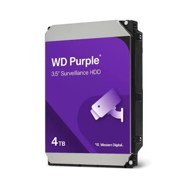 WD Purple 4TB CMR, 3.5'', 128MB, SATA 6Gbps