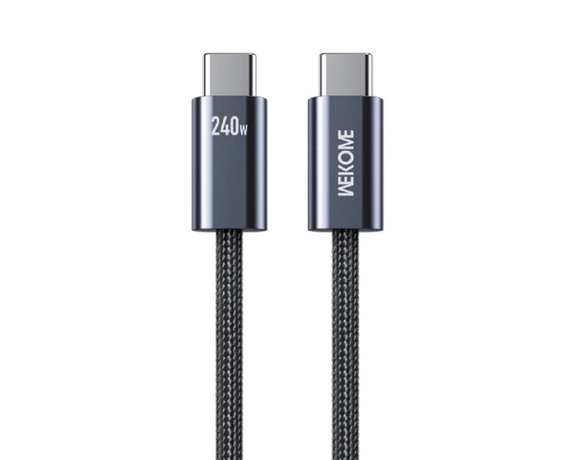 WEKOME WDC-23 Kabl 3.1 USB tip C M/M 1m za Super brzo punjenje 240W/480Mbps, crni 