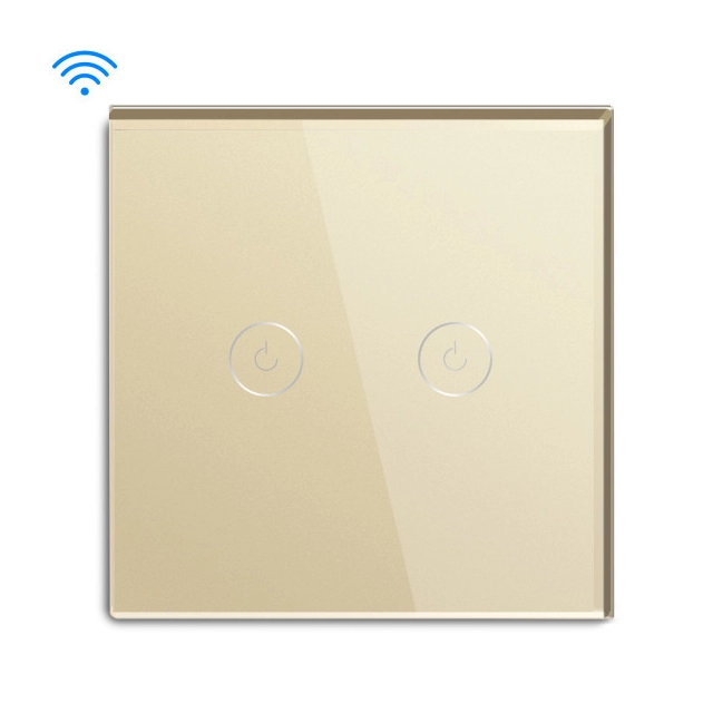 Exeshop Wi-Fi pametni prekidač 2G TUYA Zlatni (WIFI TOUCH SWITCH)
