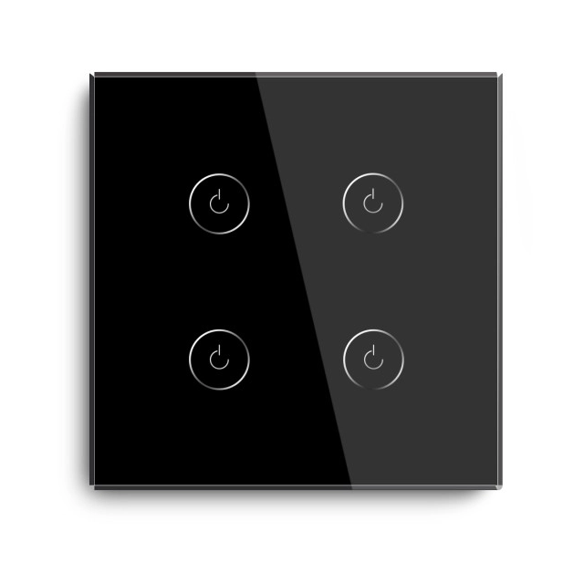 Exeshop Wi-Fi pametni prekidač 4G TUYA Crni (WIFI TOUCH SWITCH)