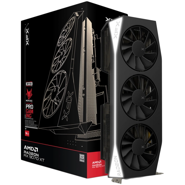 XFX Mercury AMD Radeon RX 9070XT 16GB GDDR6 256-bit HDMI 3x DP