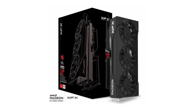 XFX Swift AMD Radeon RX 9060 XT OC Triple Fan 16GB GDDR6 128-bit HDMI 2x DP