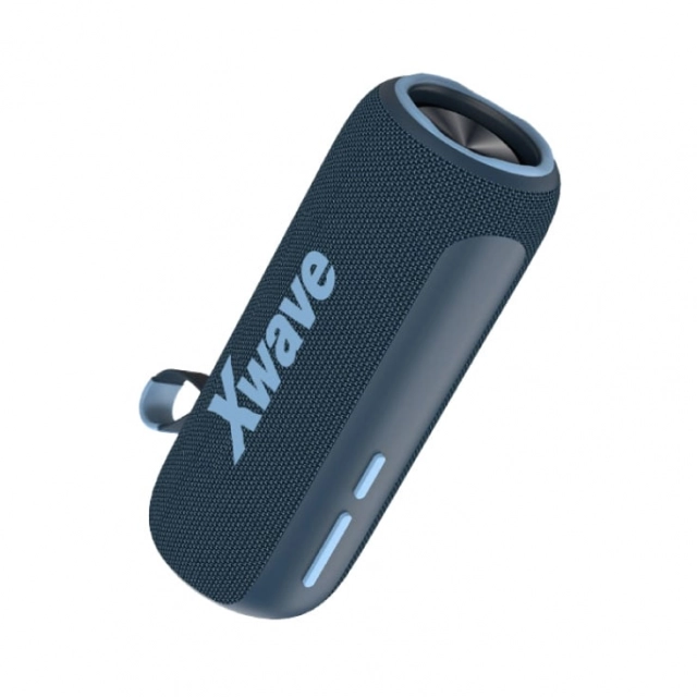 Xvawe bluetooth zvučnik v5.3/TWS/2x12W/USB-C/Aux-Line In/3600mAh (crni) B-charge-blue