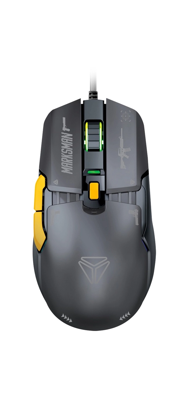 Yenkee YMS 3600BK, MARKSMAN, modular wired gaming mis, USB, 6 tas.