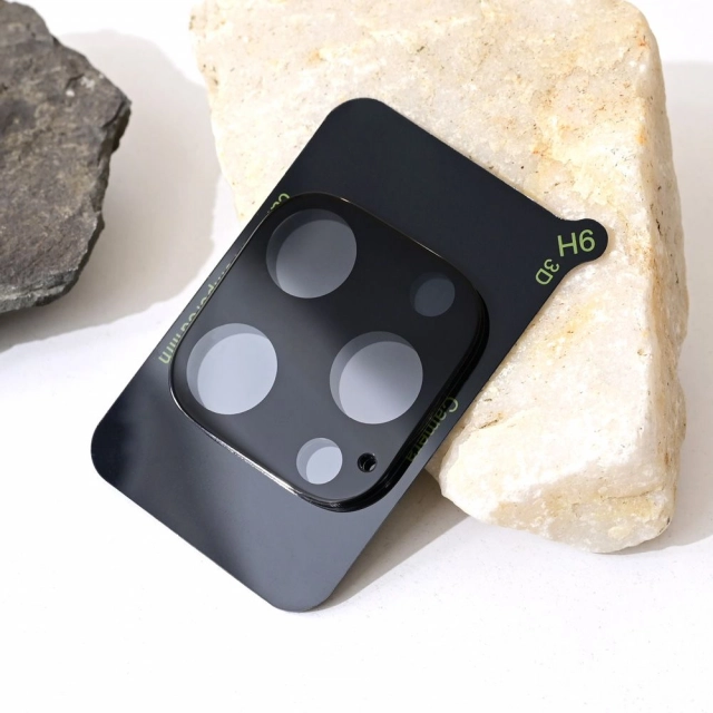 Zastita kamere 3D Full Cover za iPhone 16 Pro 6.3 crna