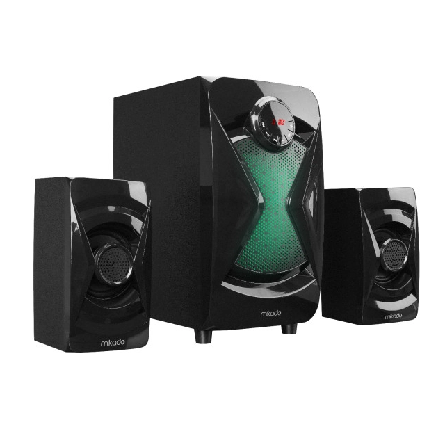 Zvučnici 2.1 Mikado MD-370BT 38W  Bluetooth crni